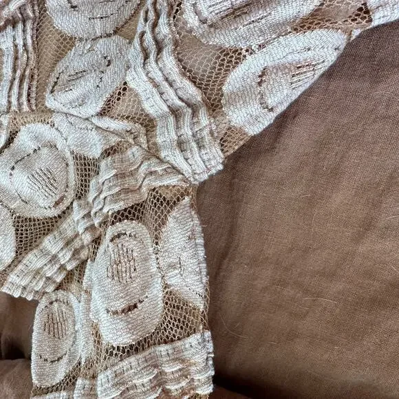 Sundance Willow Lace dress 3/4 sleeve midi dress size medium - Picture 10 of 14